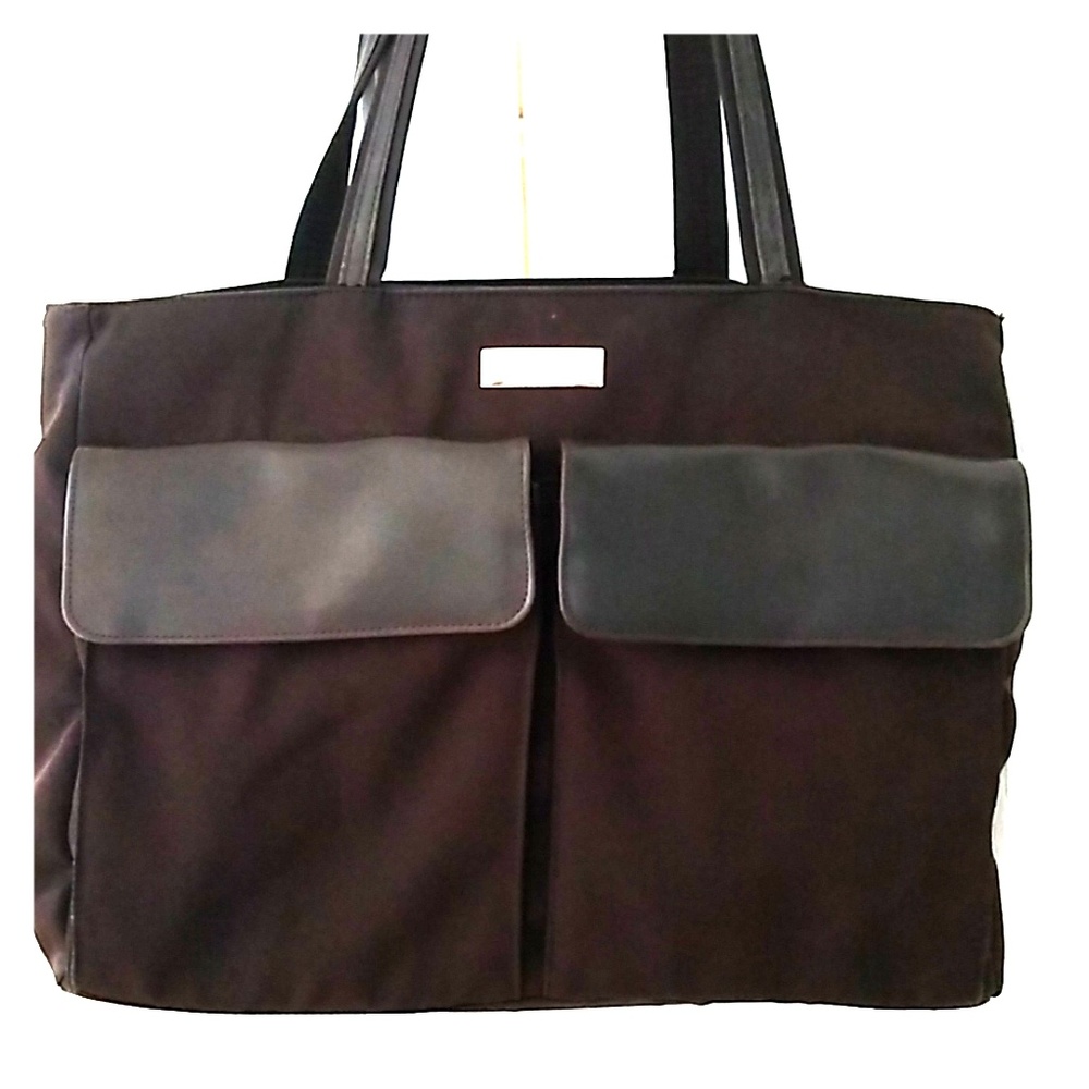 LIZ Claiborne brown bag tote soft briefcase